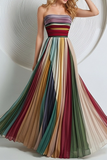 Women's Sexy Tube Print Colorful Dress