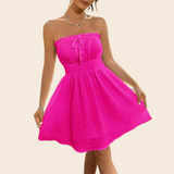 Summer Dresses for Women Strapless Tube Top Sundress