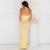 Women's Solid Color Knitted Swimsuit Cover Up Dress