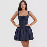 Sexy Women Lace Shoulder Strap Dress