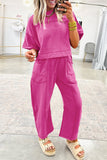 Drop Shoulder Boxy Tee and Barrel Pants Set