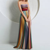 Women's Sexy Tube Print Colorful Dress