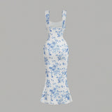 Women Floral Dress Summer Long Dress