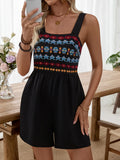Sleeveless Jumpsuit Shorts Suspender Jumpsuit