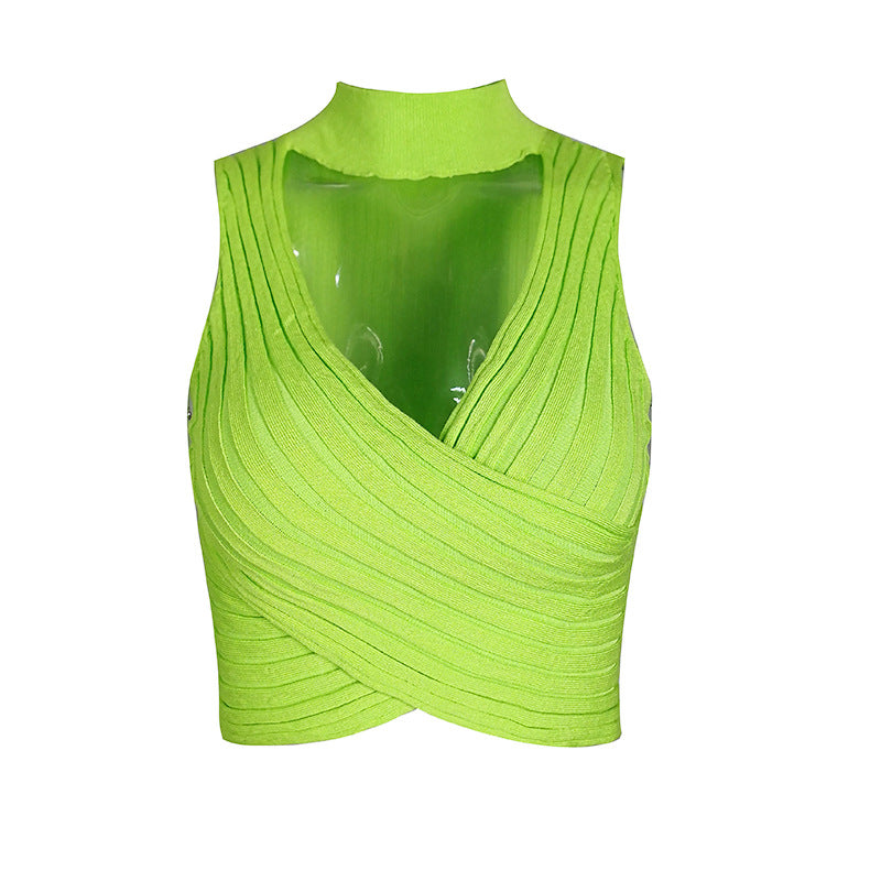 Women's Knitted Top Tank Camisole Vest Top