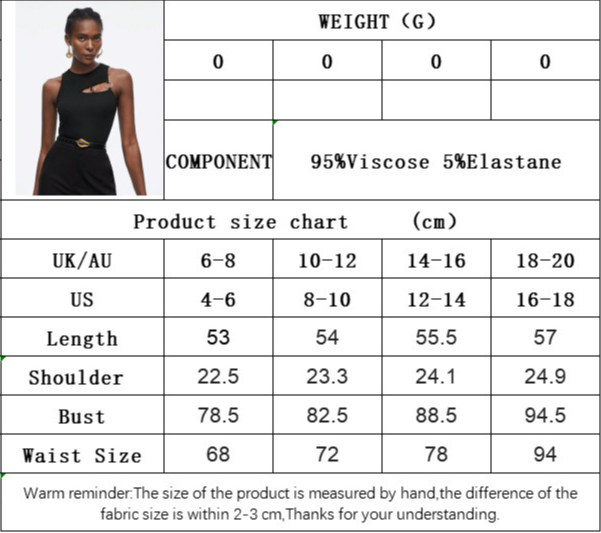 Women T-shirt Short Slim-Fit Top