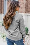 Gray Solid Classic Crewneck Pullover Sweatshirt