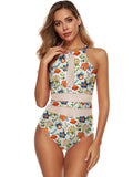 Women's All-in-one Swimsuit Sexy Mesh Swimsuit Women
