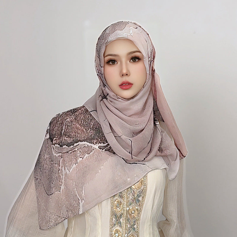 Cotton Headscarf Soft Lightweight and Breathable Daily Fashion Headscarf