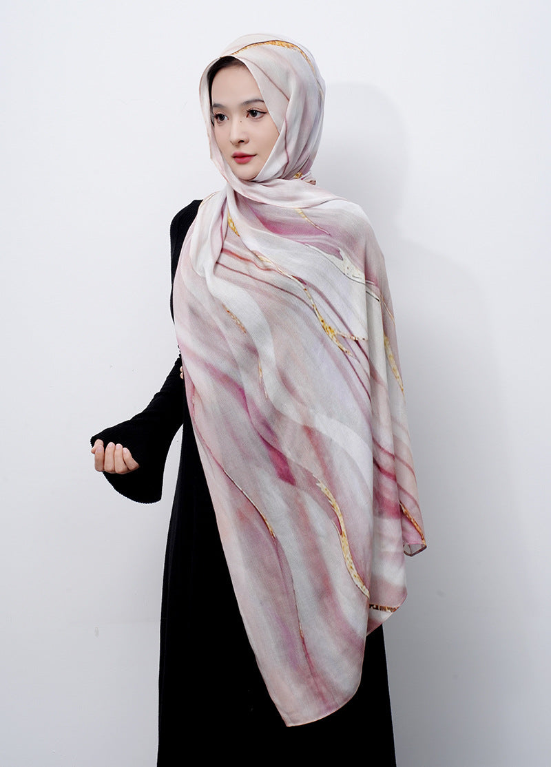 Cotton Headscarf Soft Lightweight and Breathable Daily Fashion Headscarf
