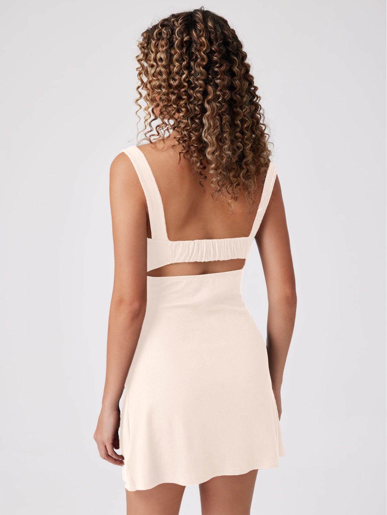 Women's Backless Waist Swing Dress