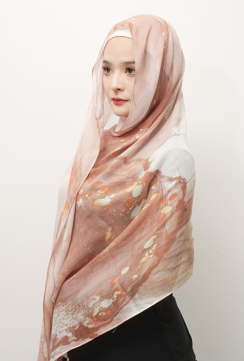 Cotton Headscarf Soft Lightweight and Breathable Daily Fashion Headscarf