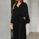 Casual Bat Sleeve Contrasting Color Printing Fashion Suit
