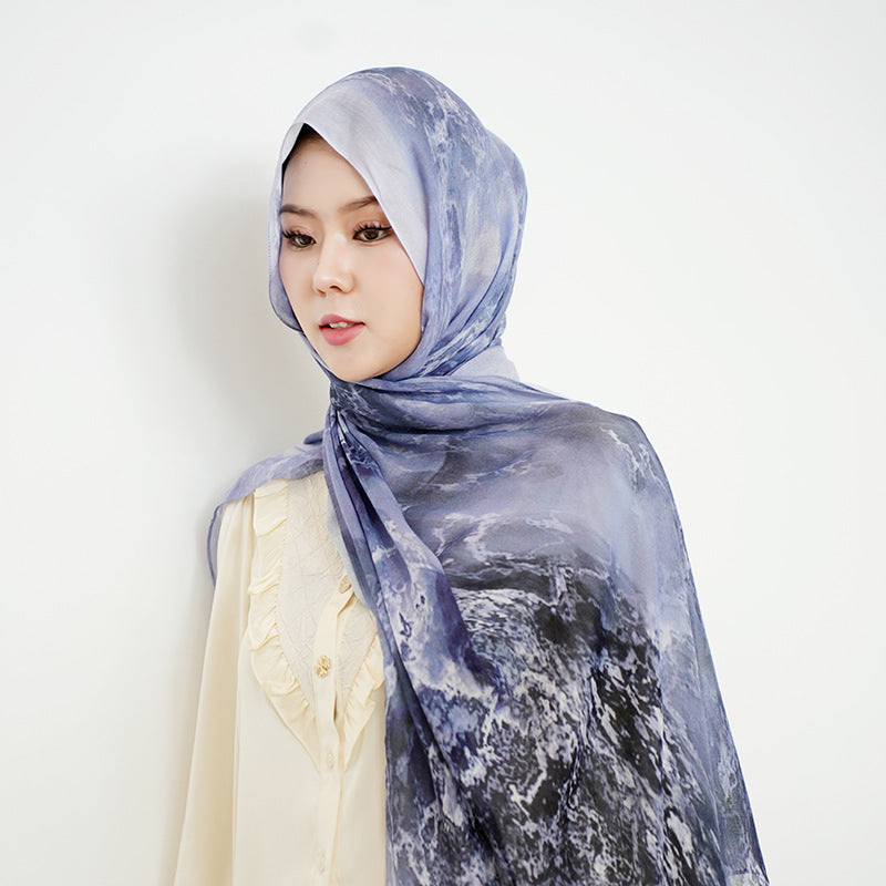 Cotton Headscarf Soft Lightweight and Breathable Daily Fashion Headscarf