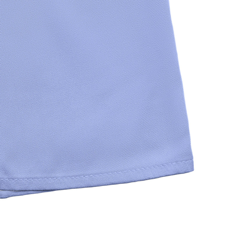 Women's Short-sleeved V-neck Solid Color Dress