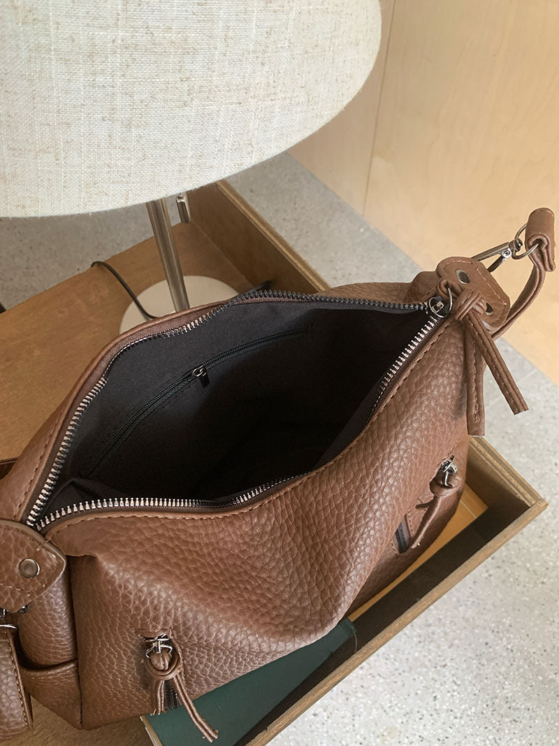 Women Vintage Tote Underarm Bag Crossbody Bag