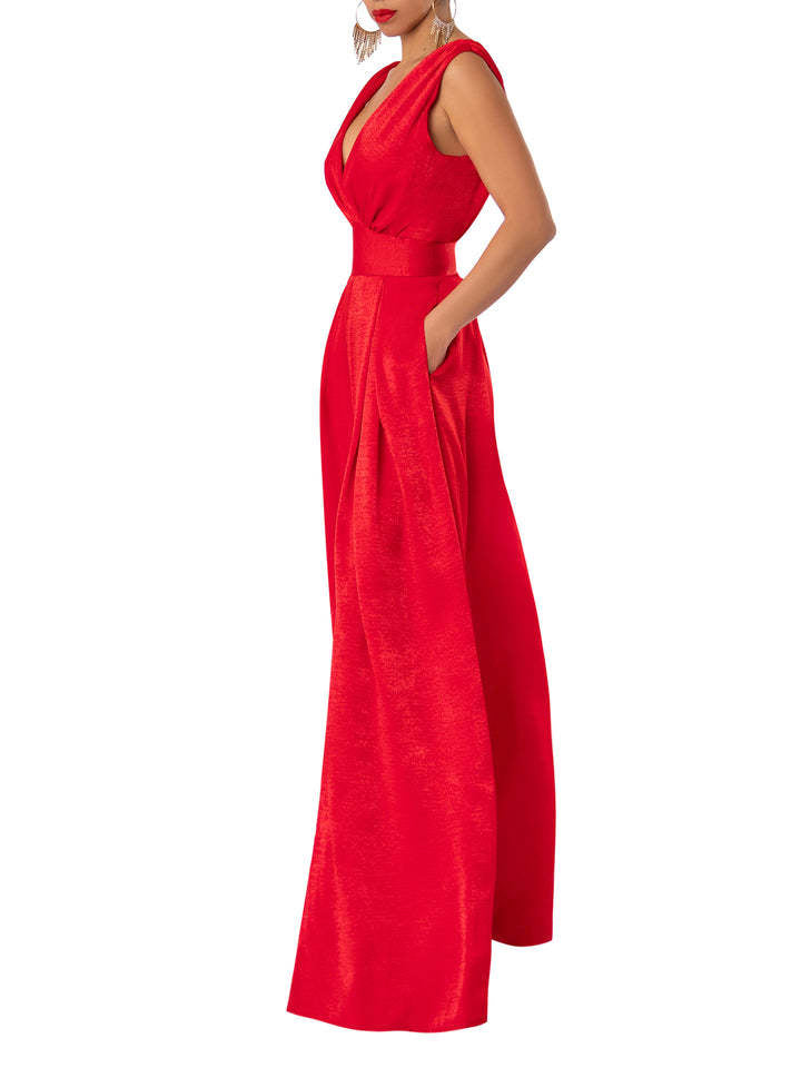 Slim-fit Jumpsuit High-waisted Wide-leg Pants