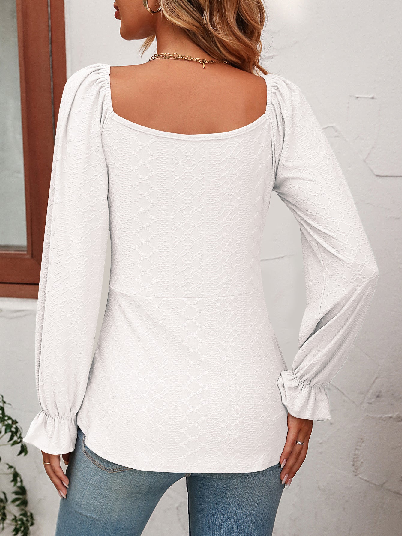 Women's V-neck Drawstring Waist Sexy Blouse Shirt Top