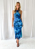 Women's Summer Sexy Print Slim-fitting Waist Slim Dress