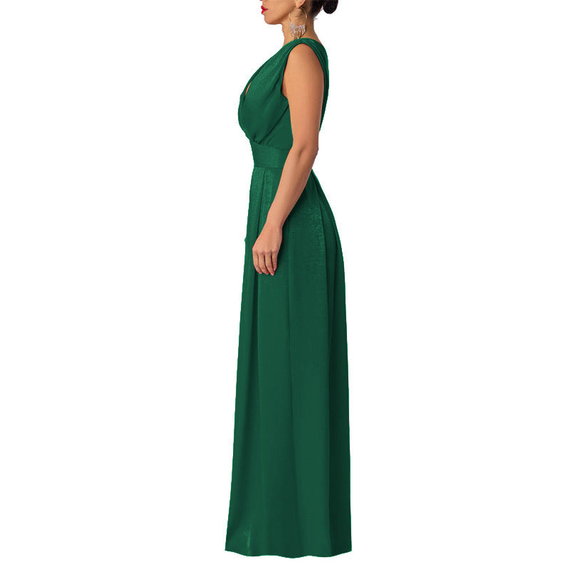 Slim-fit Jumpsuit High-waisted Wide-leg Pants