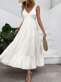 Long Sleeveless V-neck Dress for Women