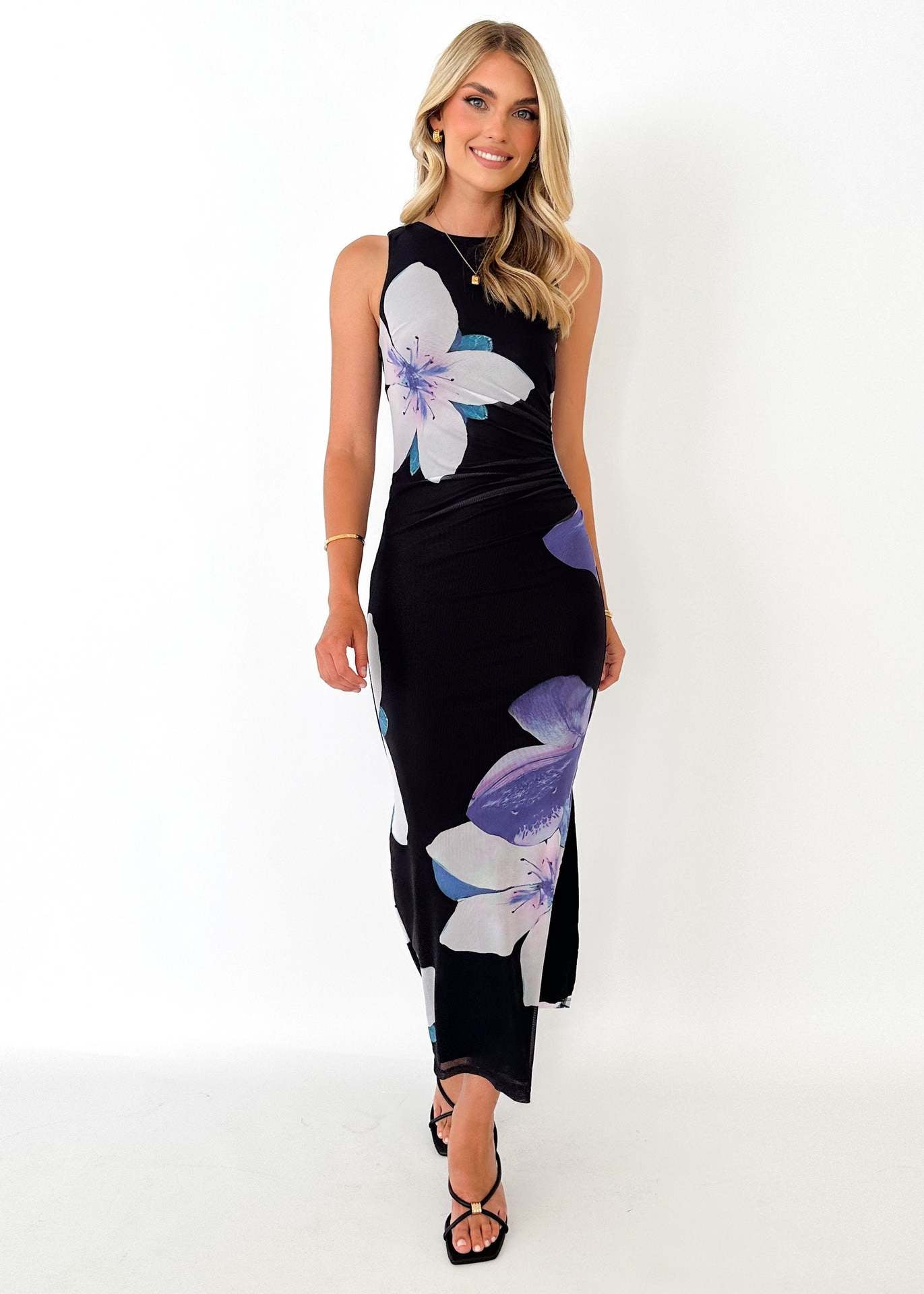 Women's Summer Sexy Print Slim-fitting Waist Slim Dress