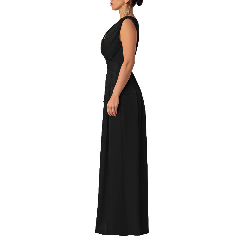 Slim-fit Jumpsuit High-waisted Wide-leg Pants