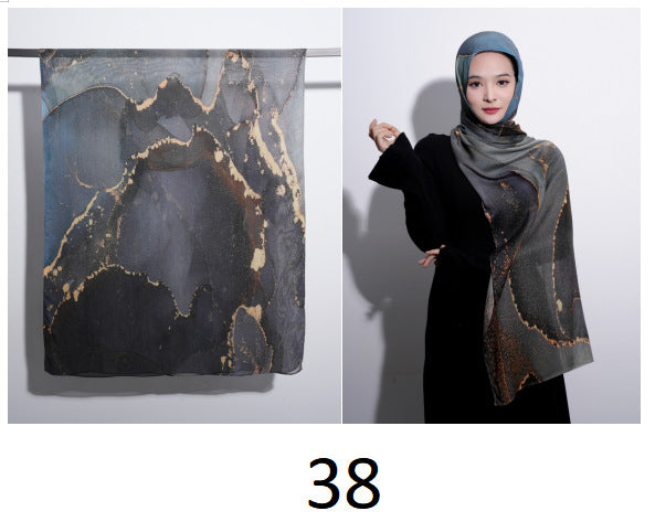 Cotton Headscarf Soft Lightweight and Breathable Daily Fashion Headscarf