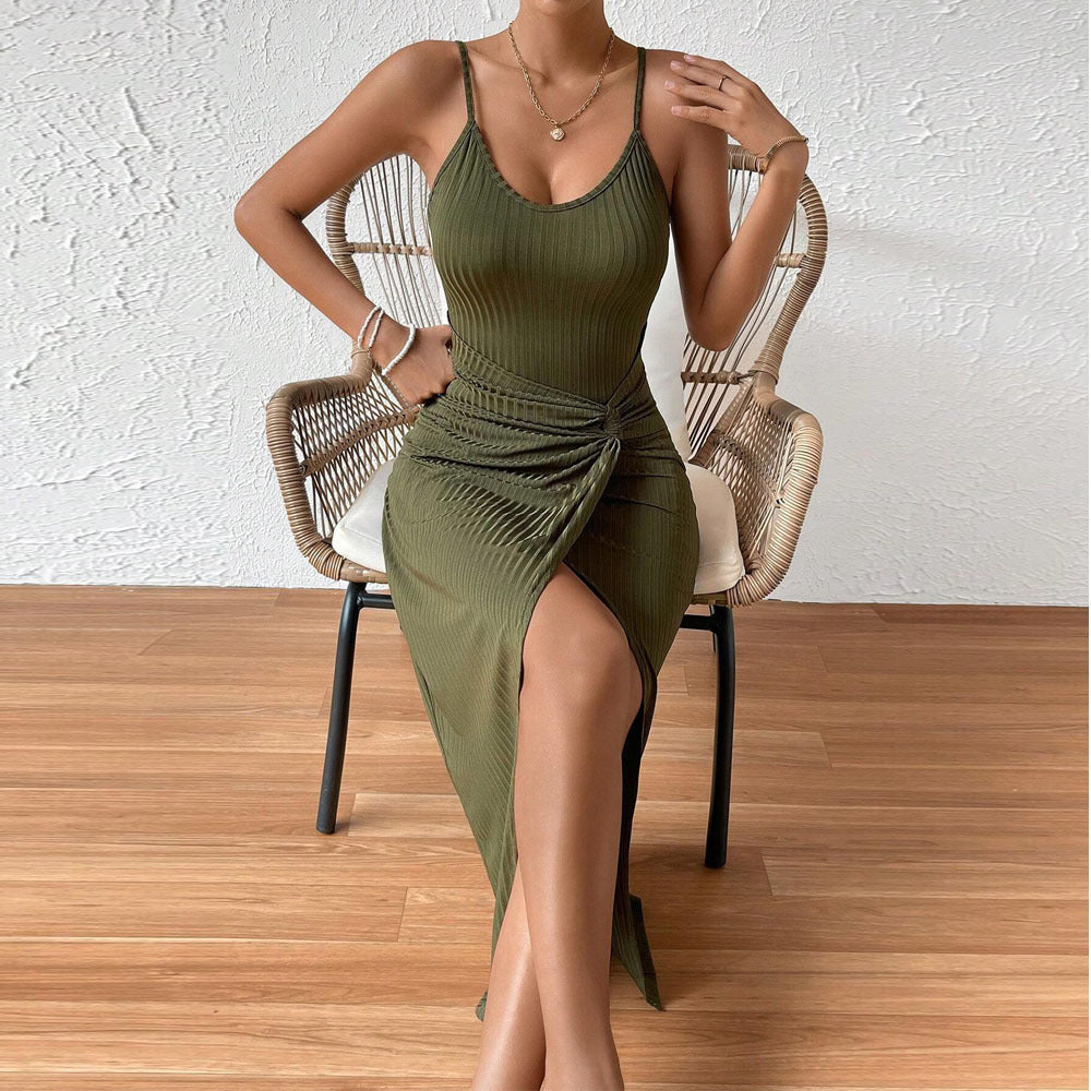 Women's Split Sexy Strap Dress
