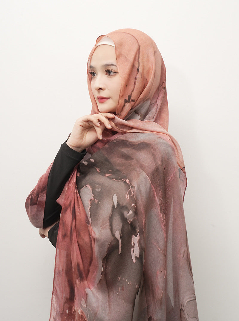 Cotton Headscarf Soft Lightweight and Breathable Daily Fashion Headscarf