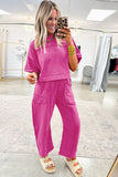 Drop Shoulder Boxy Tee and Barrel Pants Set
