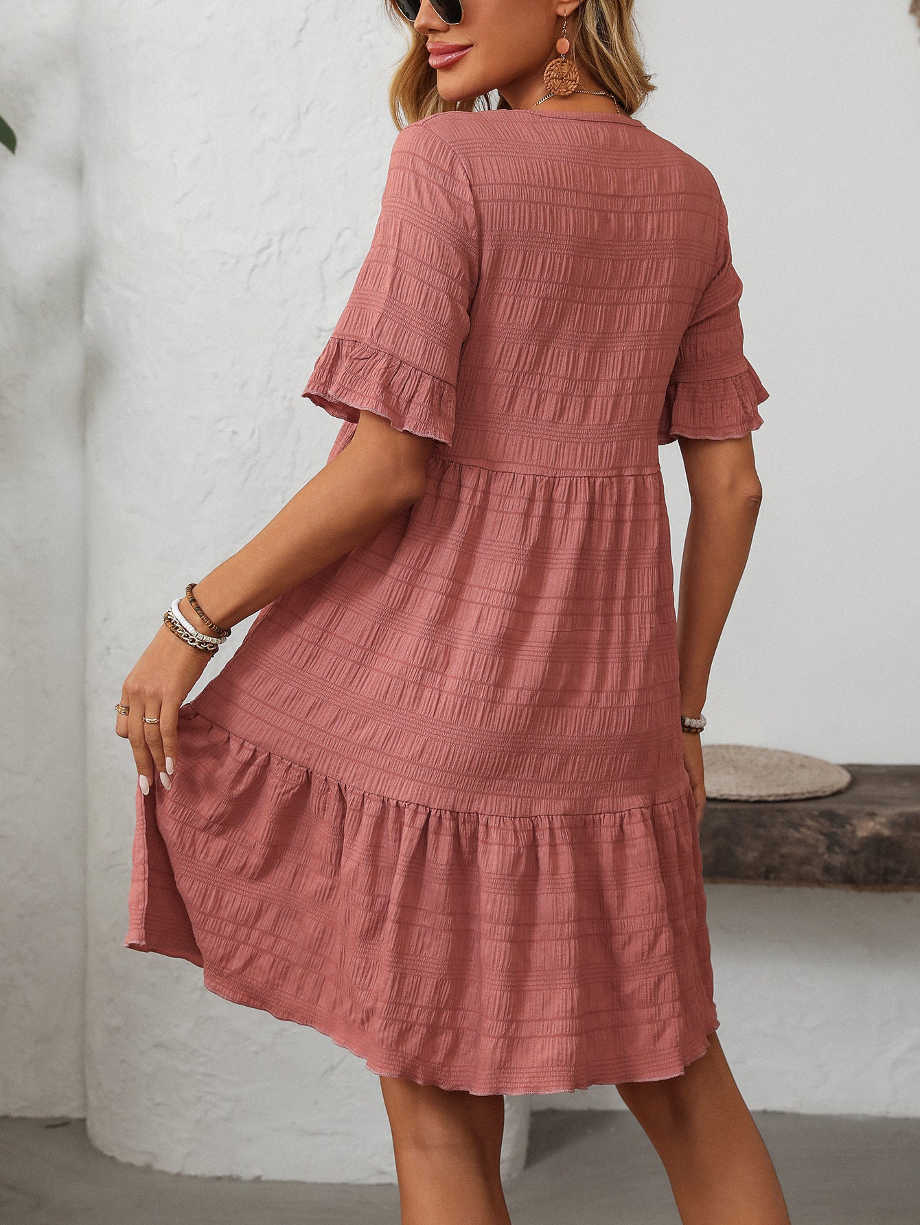 Women's Loose Casual Short Sleeve Elegant Dress
