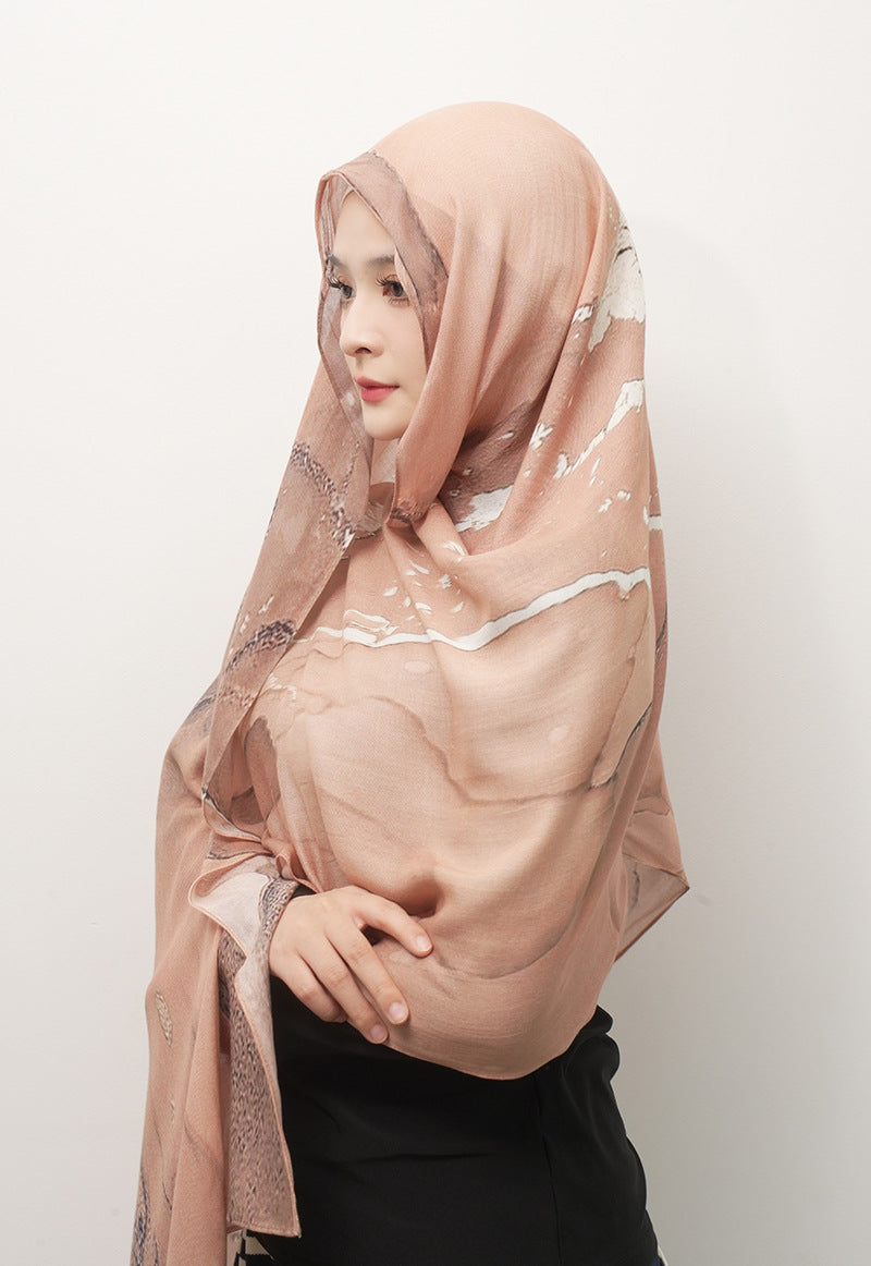 Cotton Headscarf Soft Lightweight and Breathable Daily Fashion Headscarf