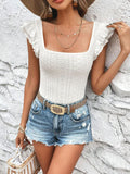 Women's Collar Ruffle Slim T-shirt