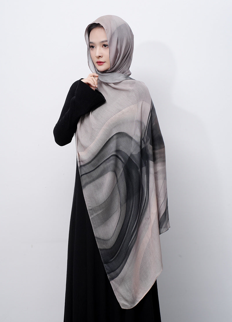 Cotton Headscarf Soft Lightweight and Breathable Daily Fashion Headscarf