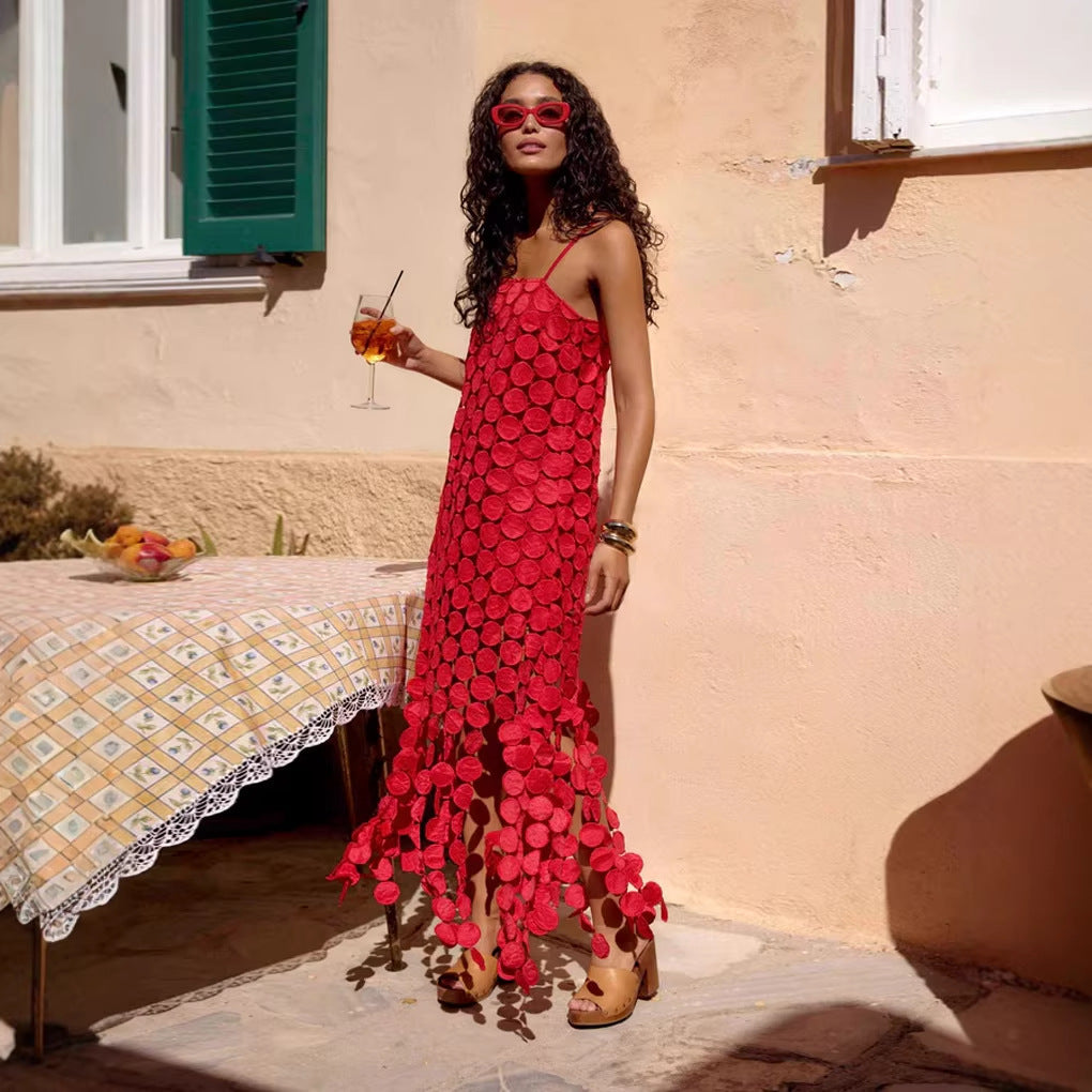 Women's Hollow Fashion Lace Dress Women's Dress