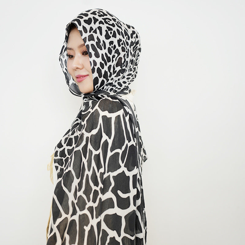 Cotton Headscarf Soft Lightweight and Breathable Daily Fashion Headscarf
