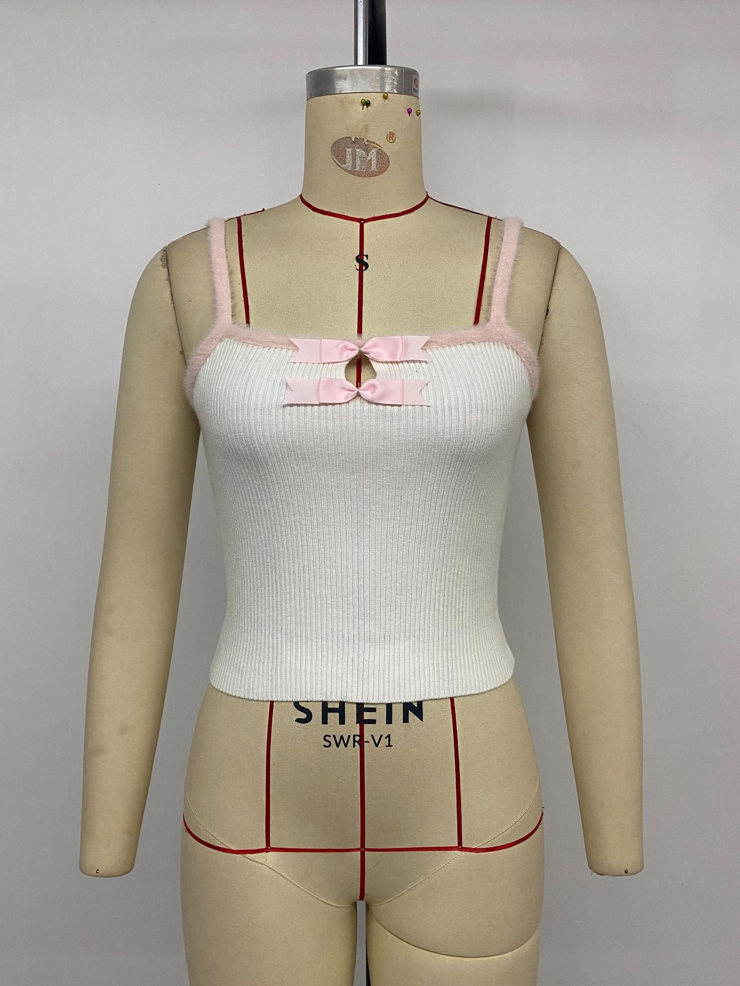 Vest Short Hollow Bow Suspender Vest Women