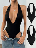 Women Sexy Summer Backless Bodysuit
