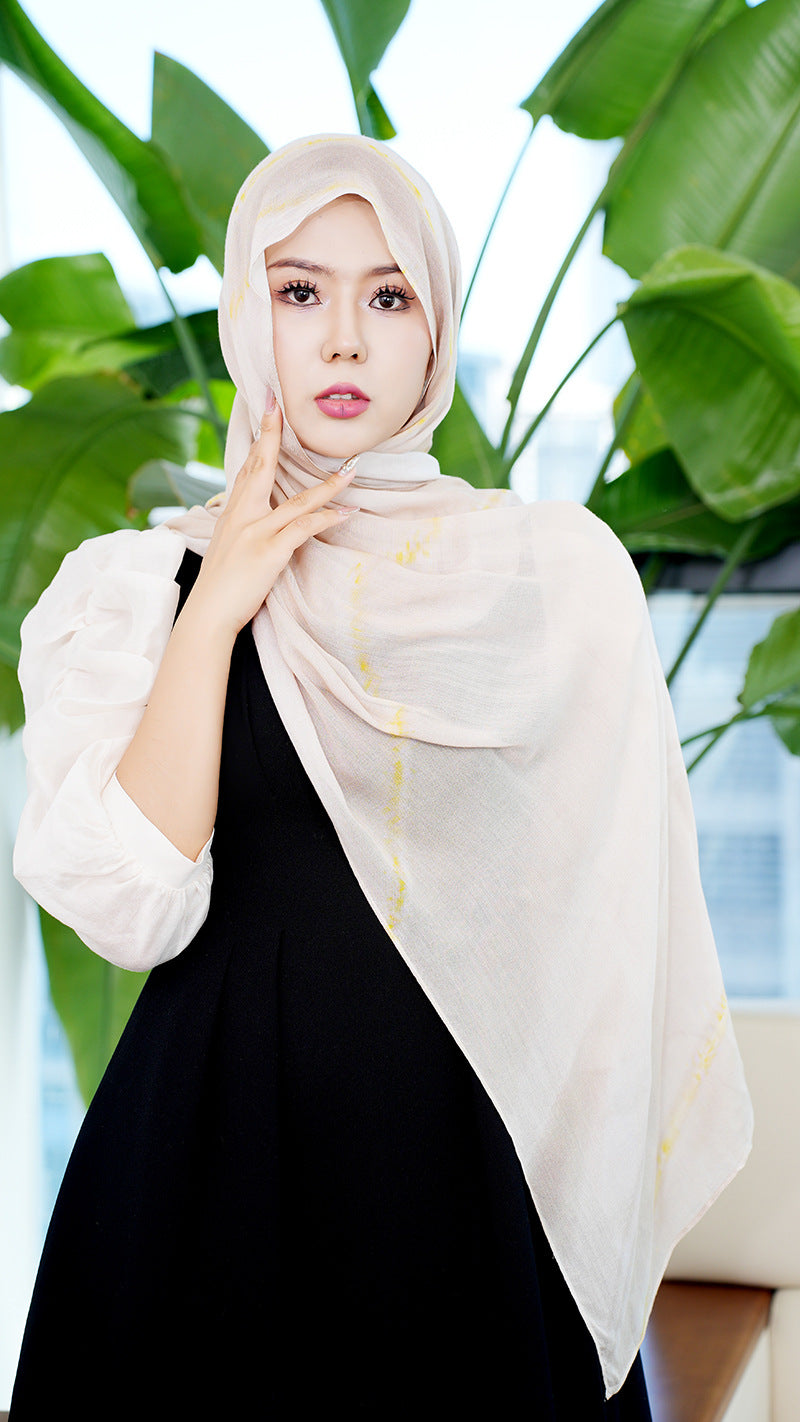 Cotton Headscarf Soft Lightweight and Breathable Daily Fashion Headscarf