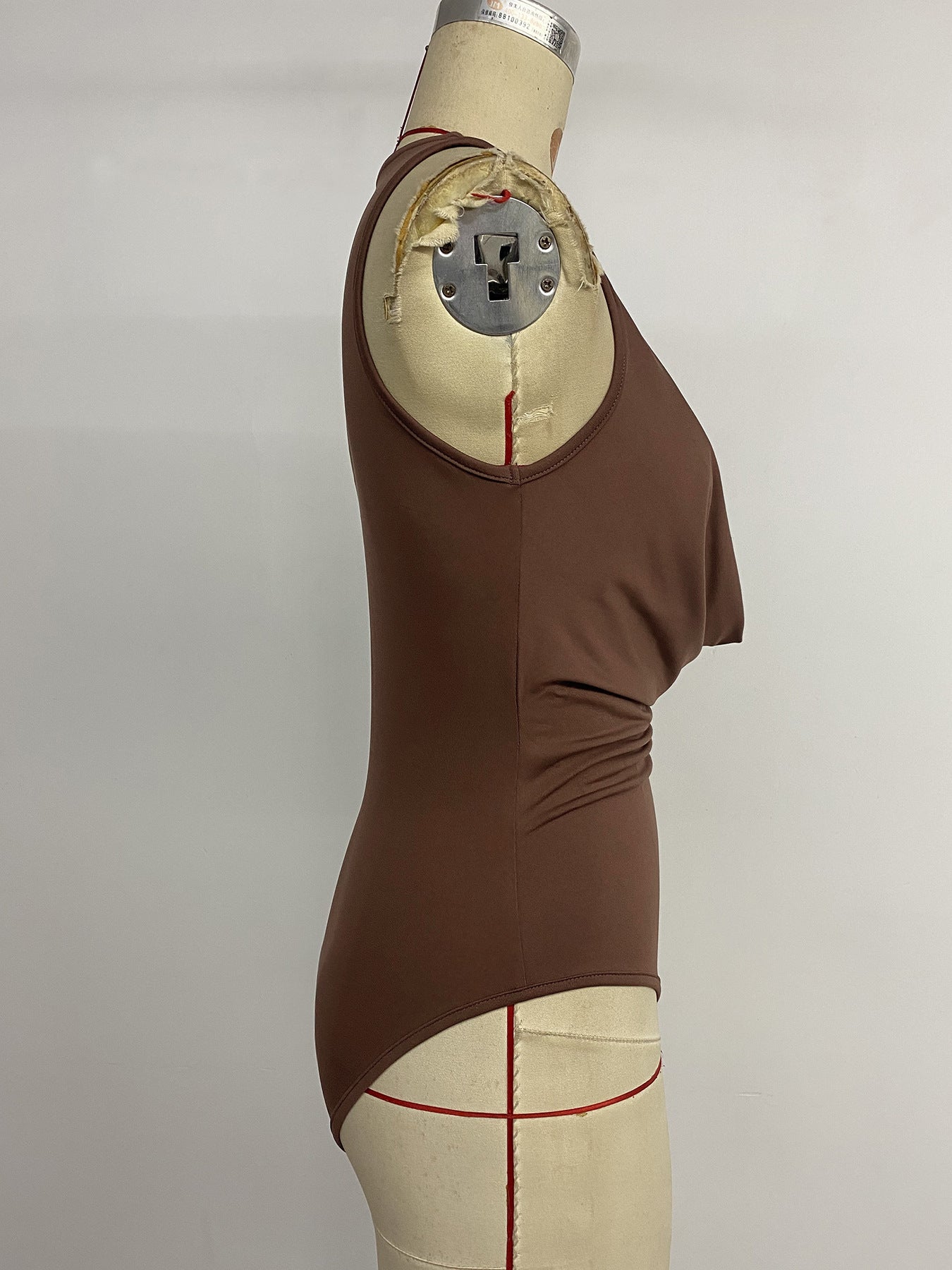 Sexy Jumpsuit Neck Deep V-neck Solid Color Jumpsuit