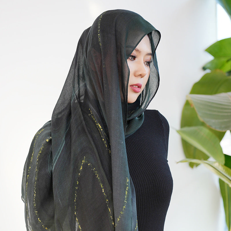 Cotton Headscarf Soft Lightweight and Breathable Daily Fashion Headscarf