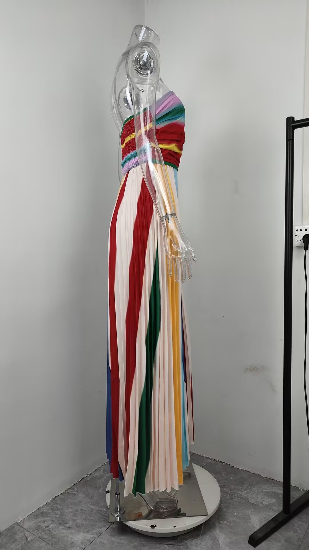 Women's Sexy Tube Print Colorful Dress