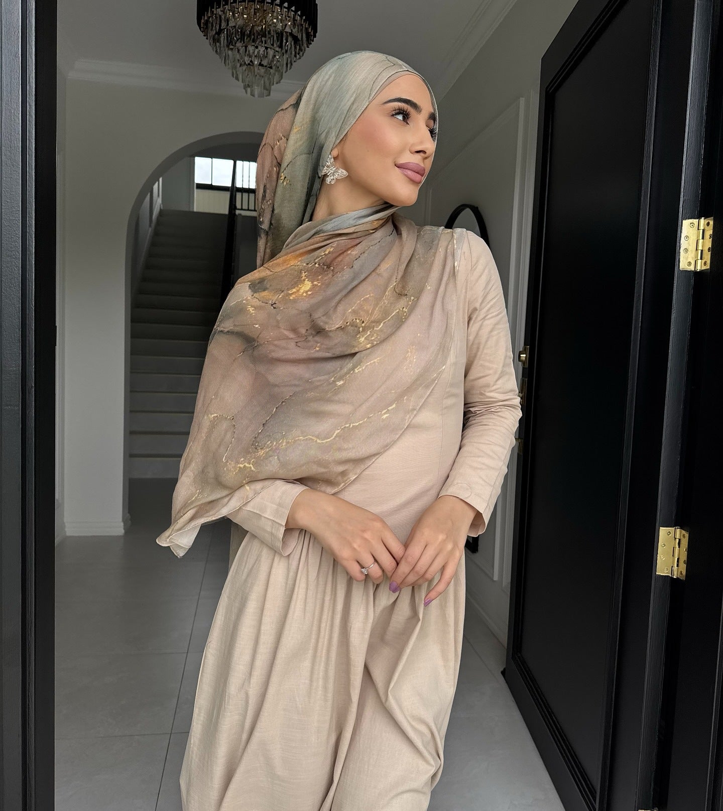 Cotton Headscarf Soft Lightweight and Breathable Daily Fashion Headscarf