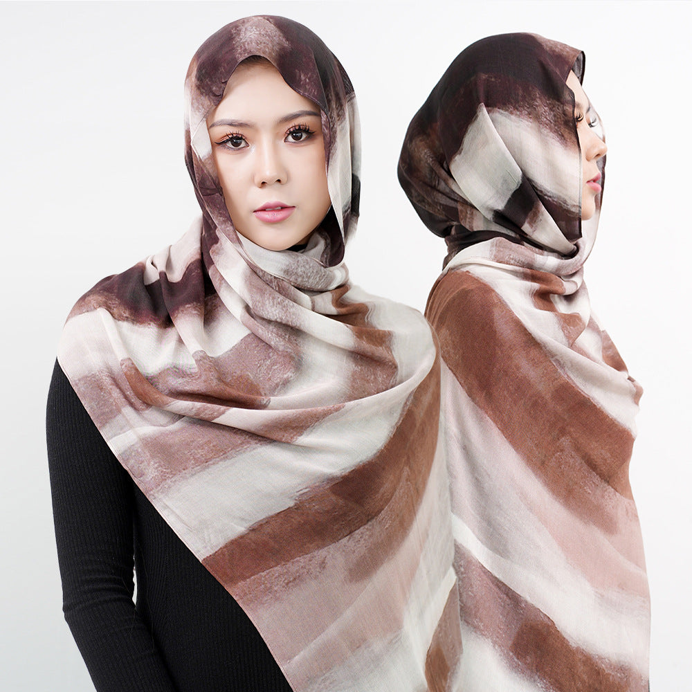Cotton Headscarf Soft Lightweight and Breathable Daily Fashion Headscarf