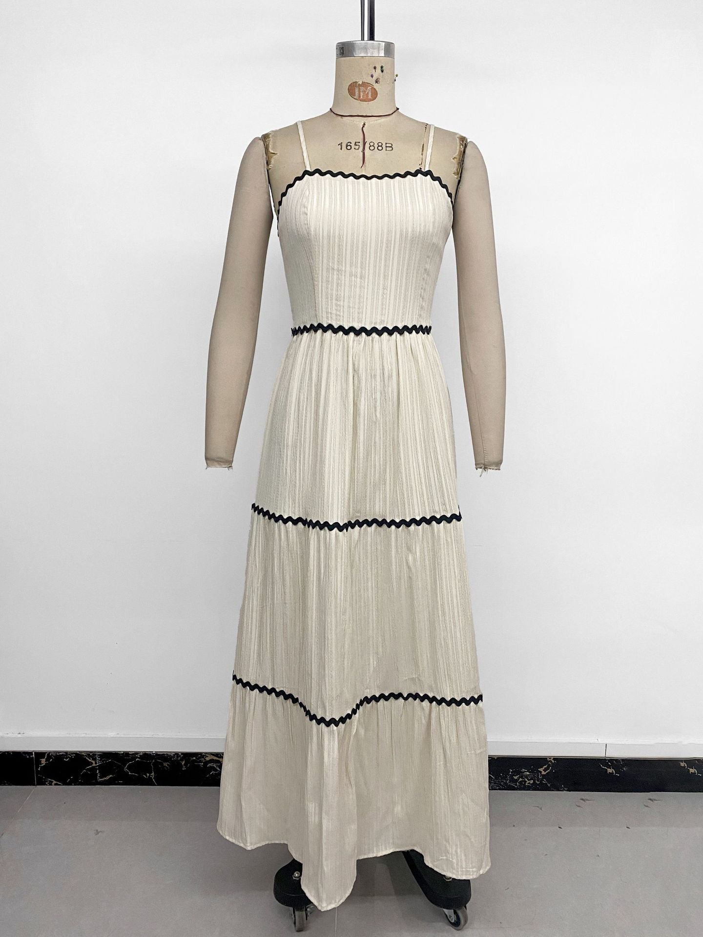 Women's Back Bow Color Suspender Dress