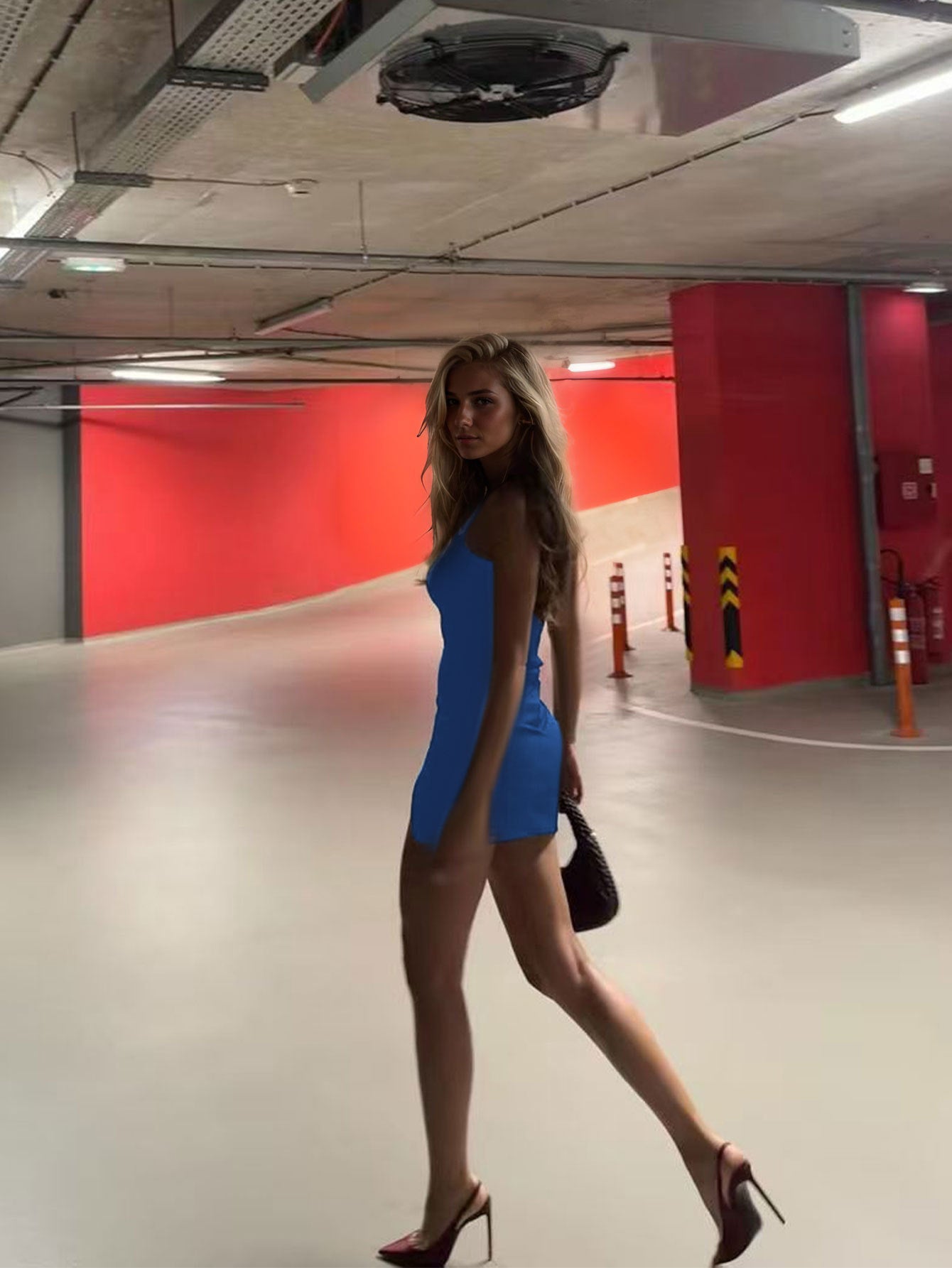 Women's Sleeveless Dress Summer Split Short Dress