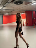 Women's Sleeveless Dress Summer Split Short Dress