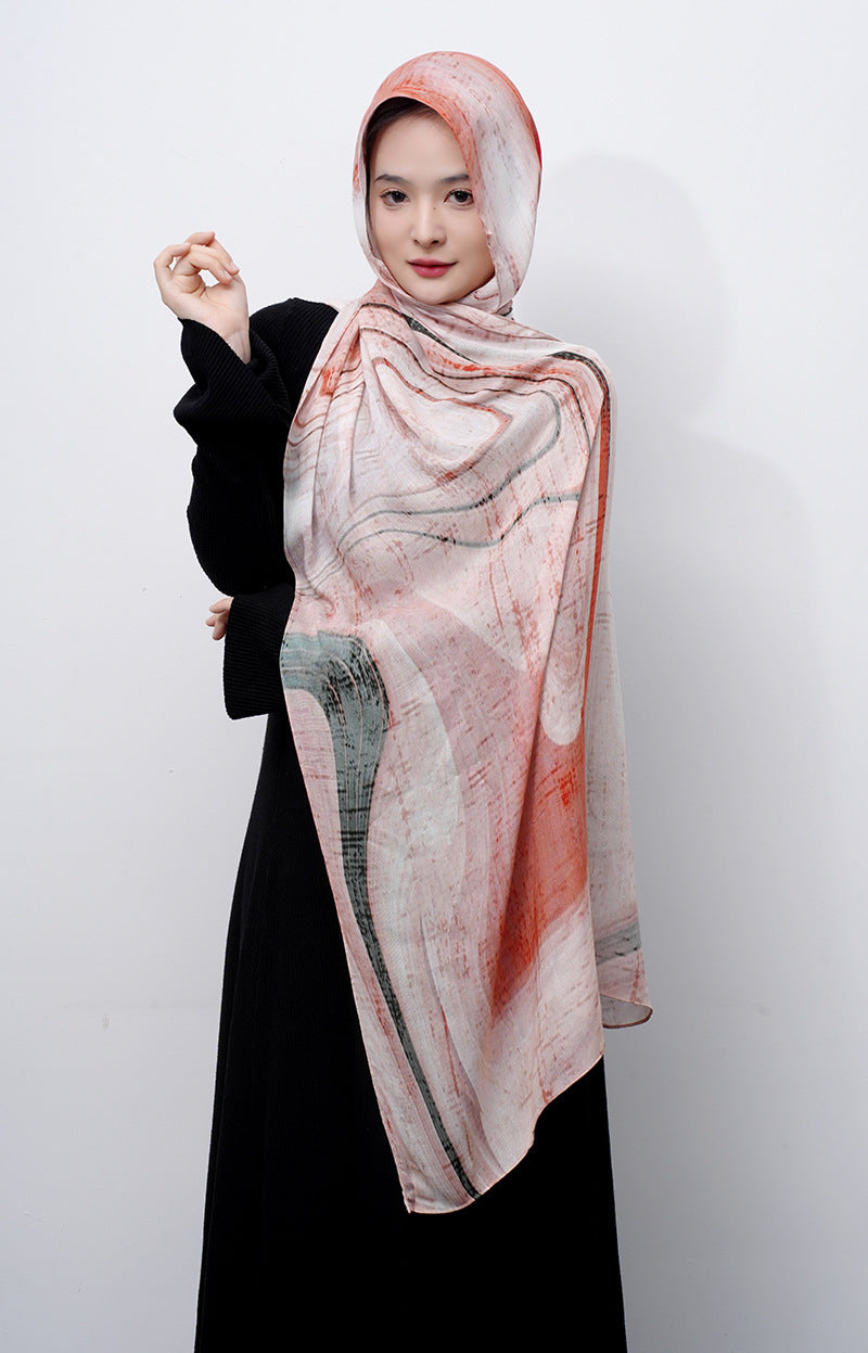 Cotton Headscarf Soft Lightweight and Breathable Daily Fashion Headscarf
