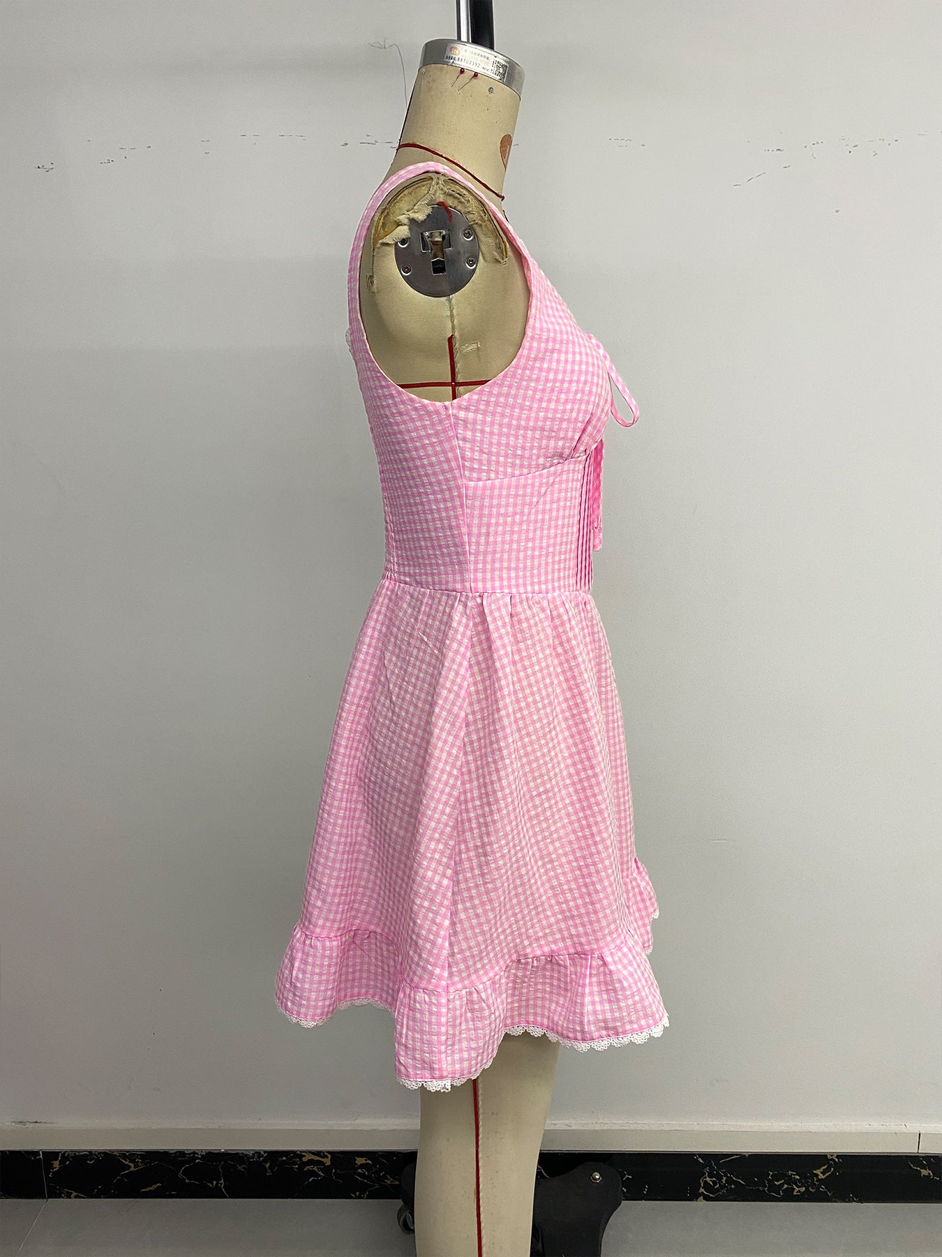 Women's Short Lace Bow-tie Dress